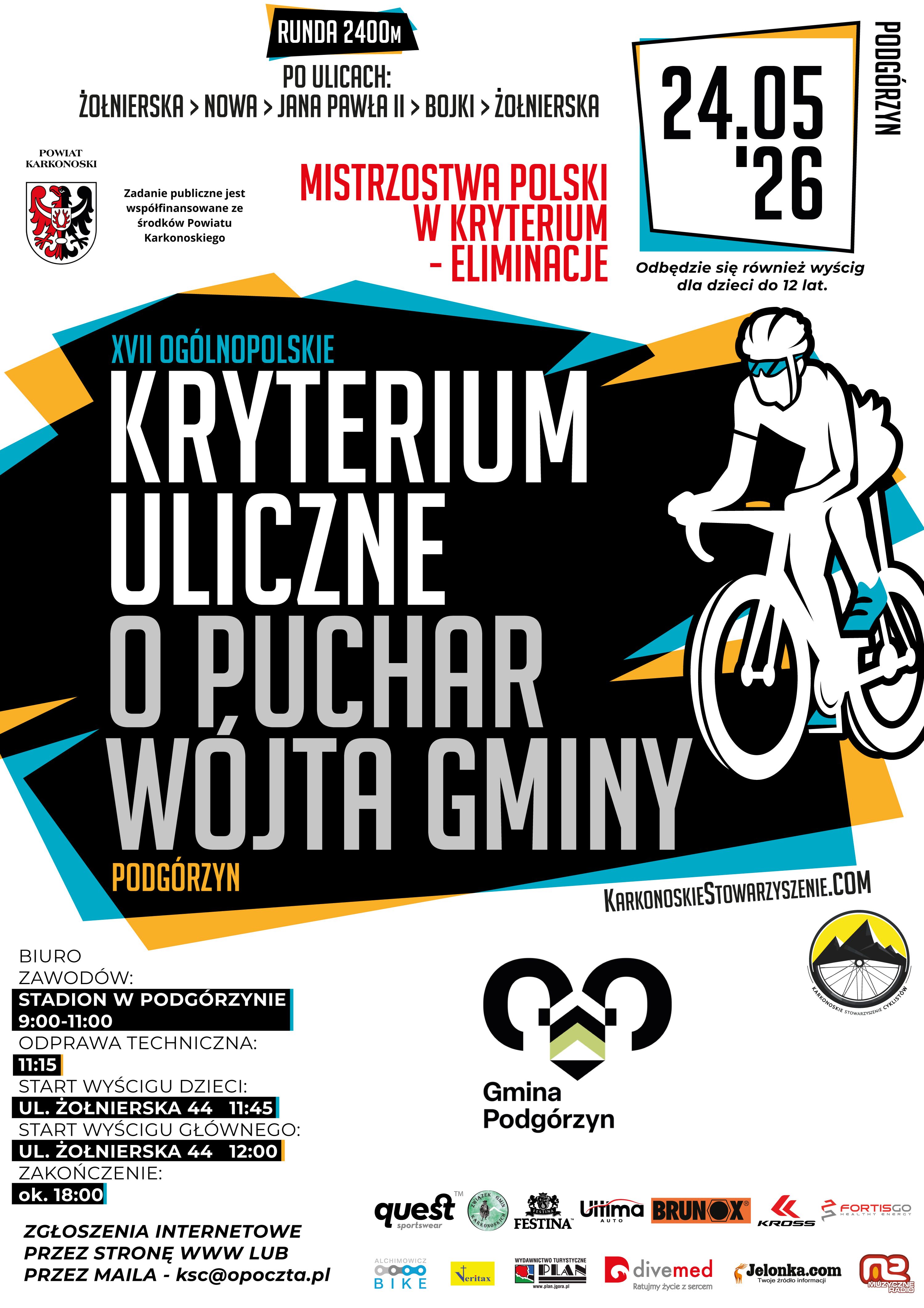 Kryterium Uliczne 24.05.2026 - Utrudnienia w ruchu - Podgórzyn