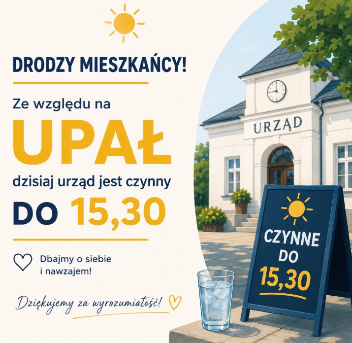 Zmiana czasu pracy 3.08.2026