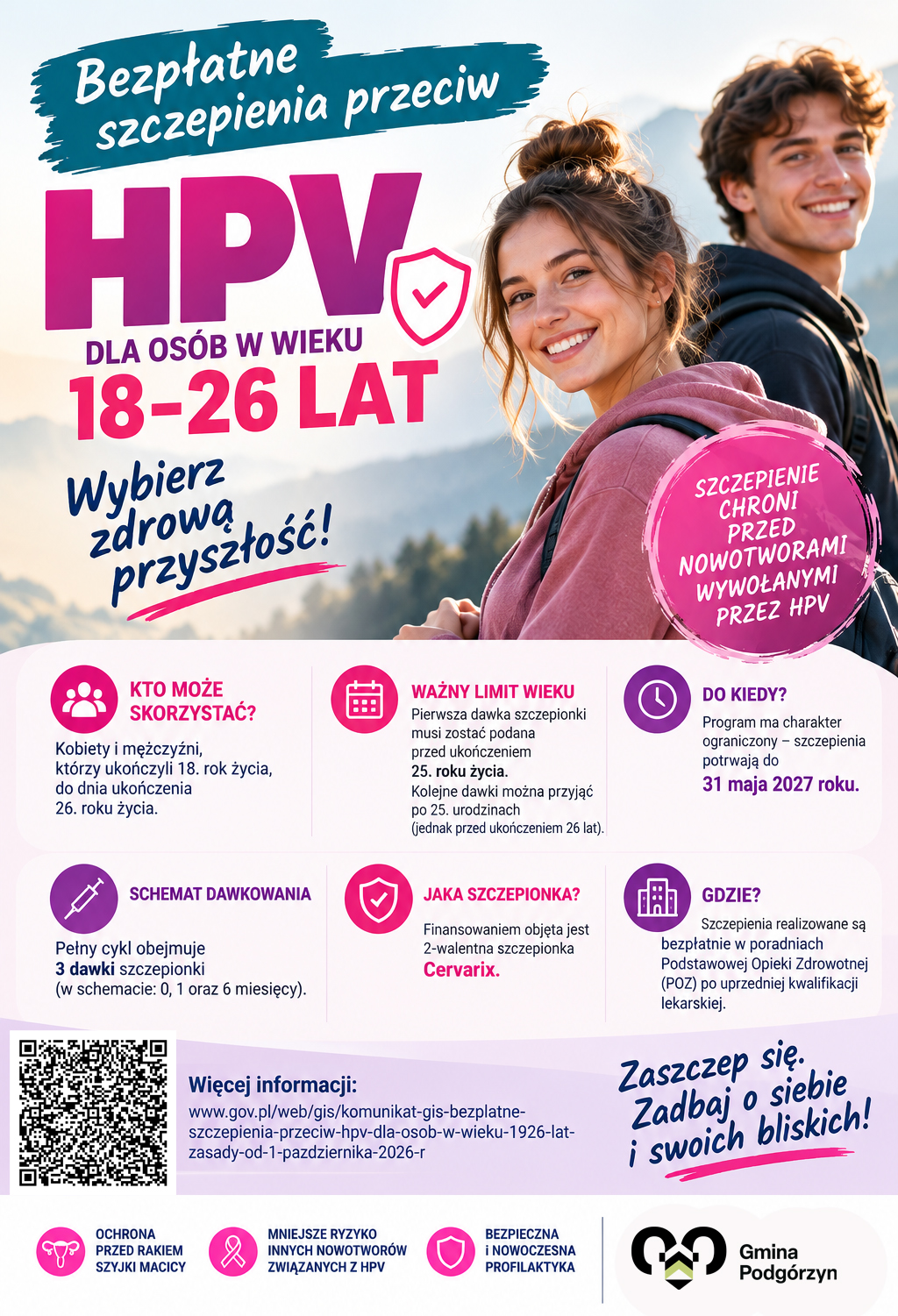 Bezpłatne szczepienia przeciw HPV dla młodych dorosłych – skorzystaj z programu!