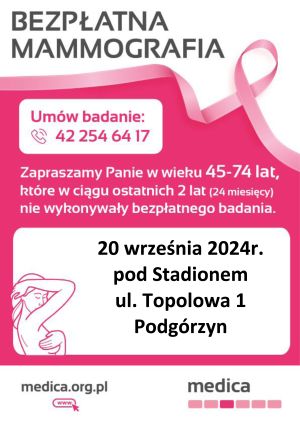 Bezpłatna Mammografia