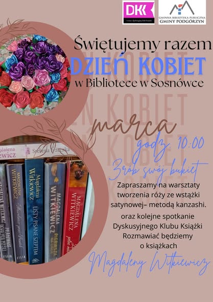 Świętujemy razem Dzień Kobiet w Bibliotece w Sosnówce